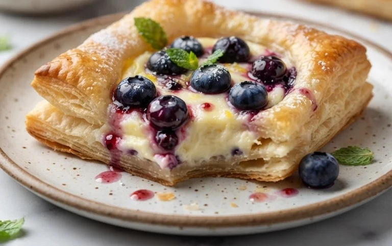 Blueberry Cream Cheese Puff Pastry