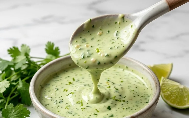 Creamy Garlic Lime Cilantro Sauce