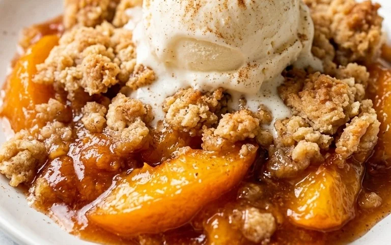 The Easiest Southern Peach Cobbler