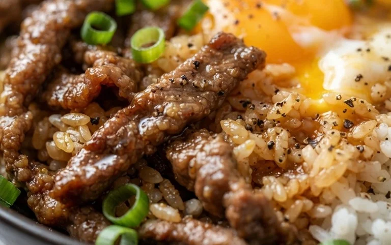 Beef Pepper Rice Bowl is a delicious meal option.