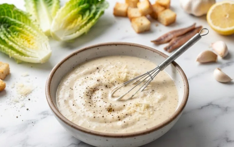 Caesar Salad Dressing (Classic, Creamy & 5 Minutes) 🥗