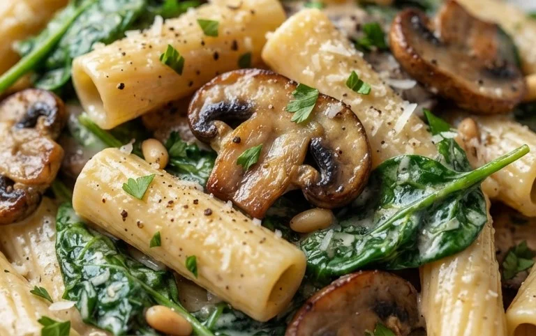 Spinach Mushroom Pasta