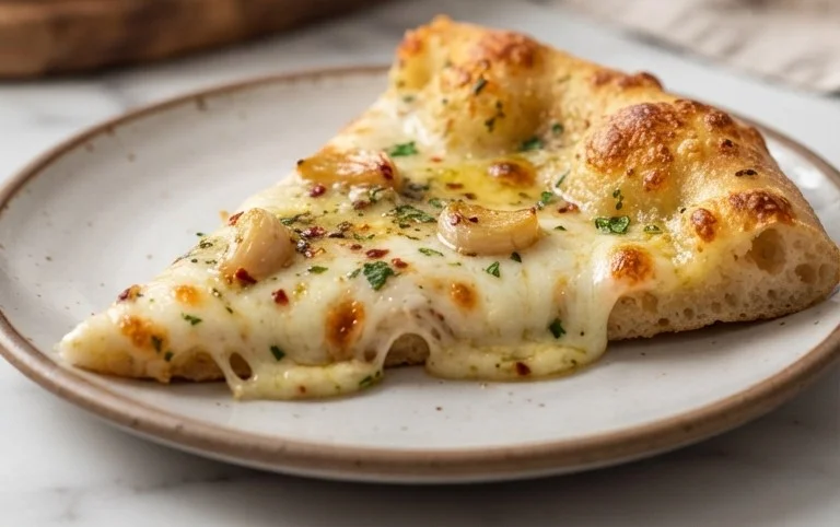 buttery garlic pizza