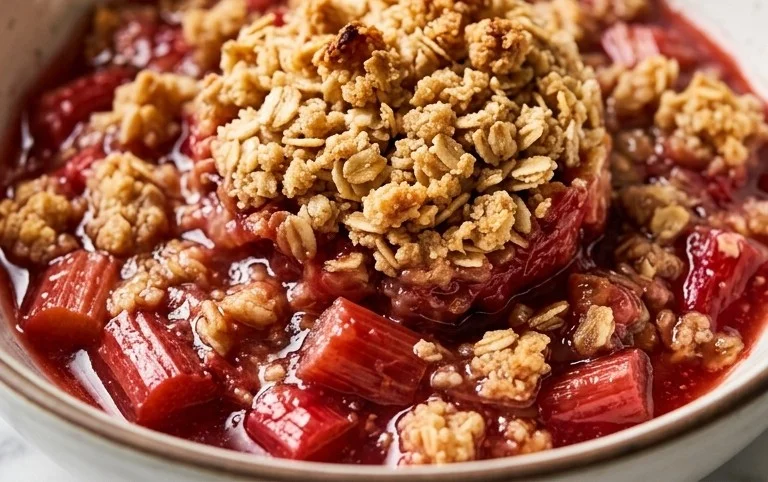 Easy Rhubarb Crisp