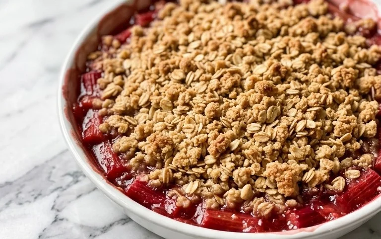 Easy Rhubarb Crisp
