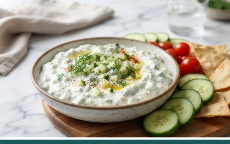Cucumber Dip with Sour Cream and Dill