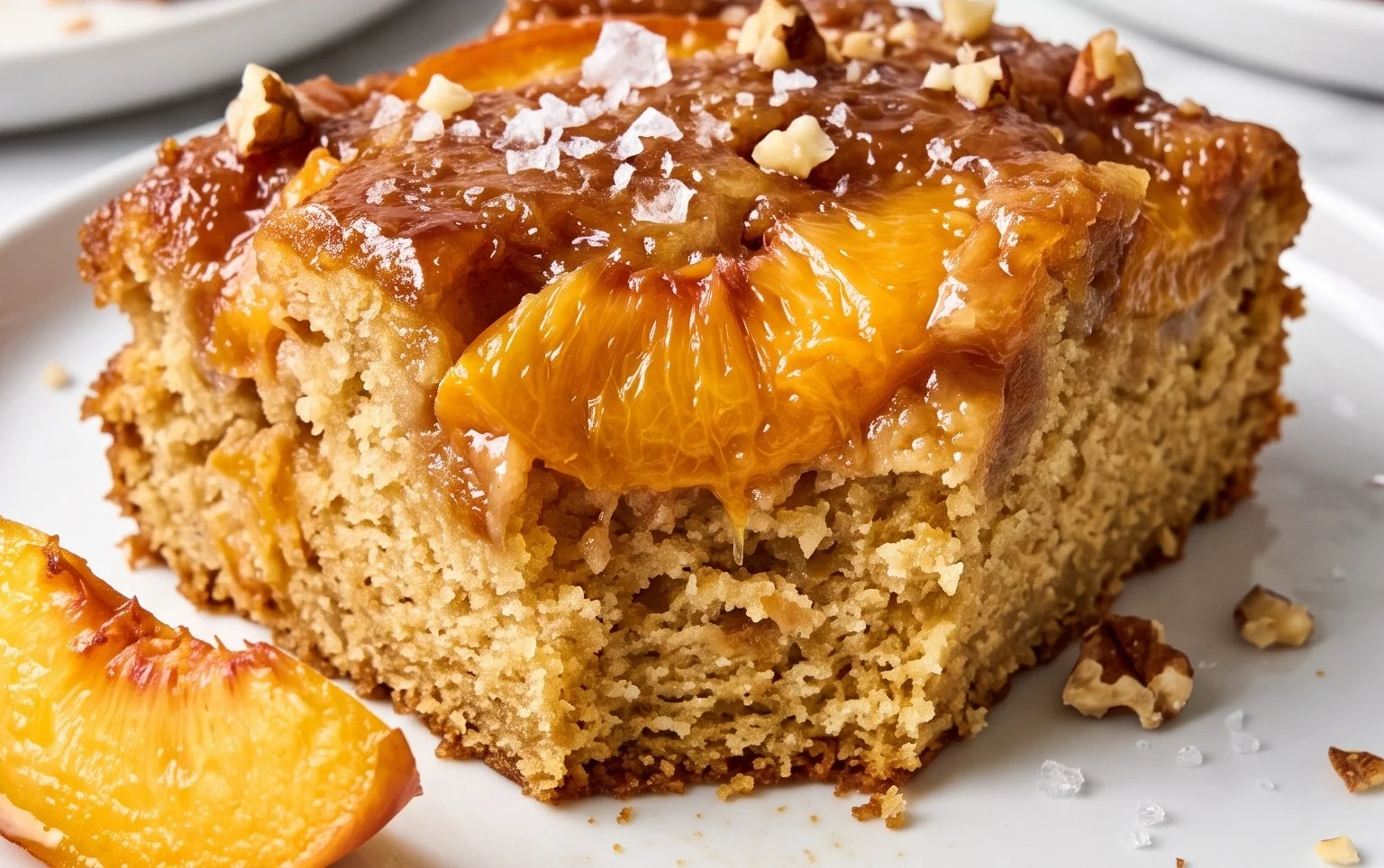 Brown Sugar Peach Cake