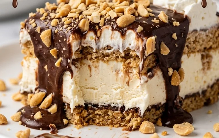 Buster Bar Ice Cream Cake