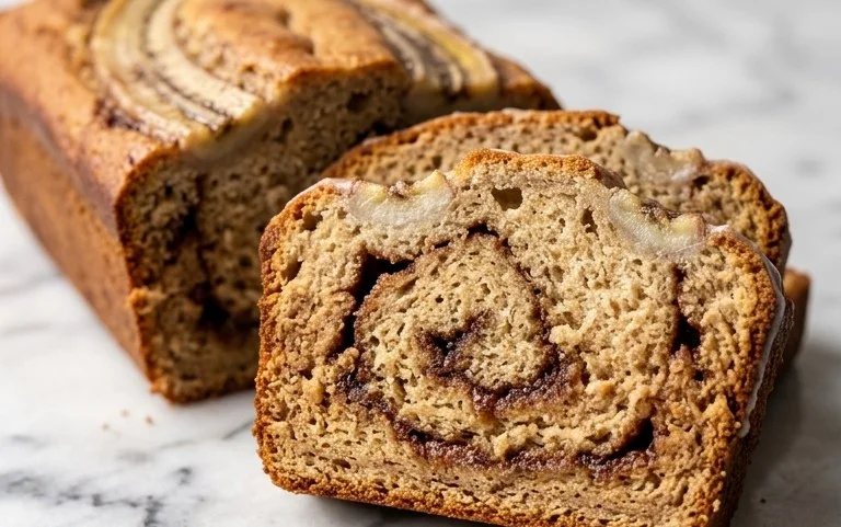 Cinnamon Roll Banana Bread
