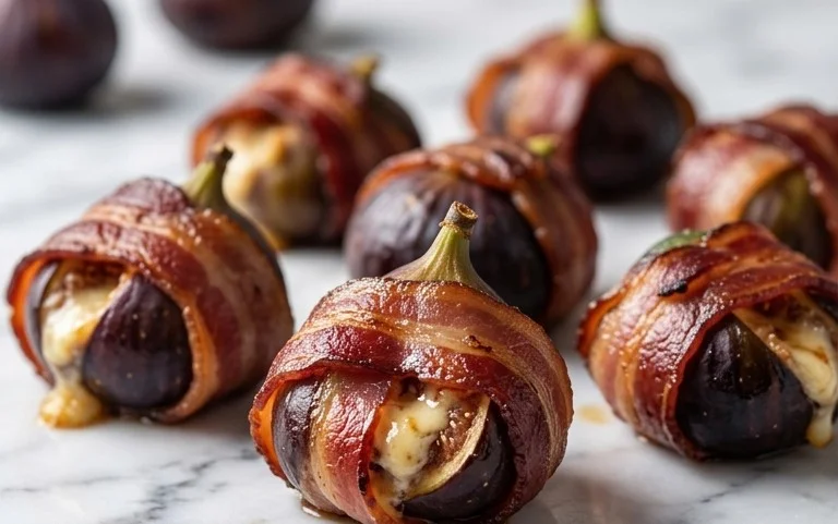 Beef Bacon Wrapped Stuffed Figs