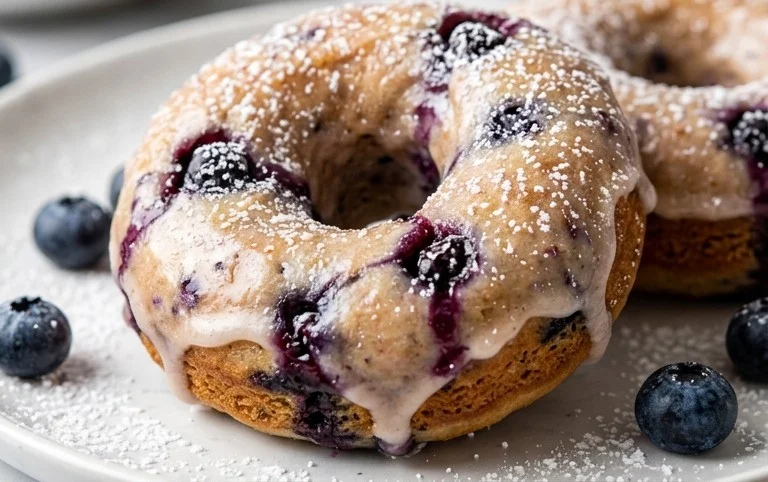 Blueberry Cake Donuts