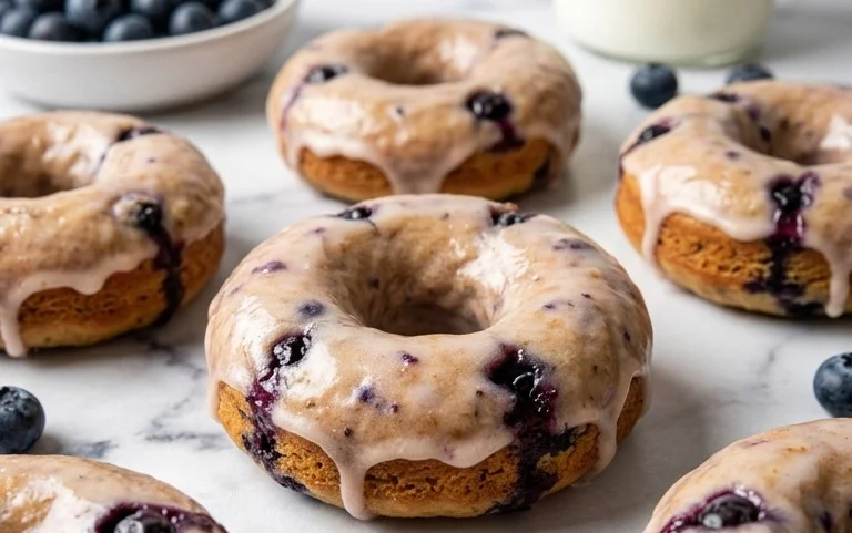Blueberry Cake Donuts