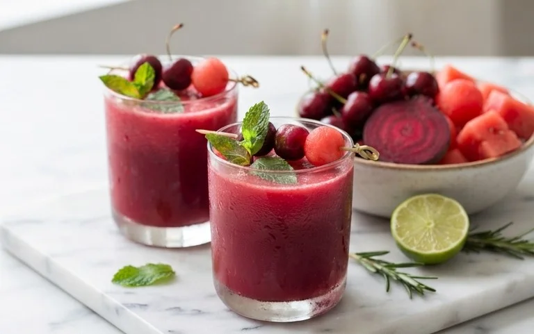 Watermelon Cherry Berry Beet Juice