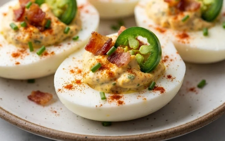 Jalapeno Popper Deviled Eggs