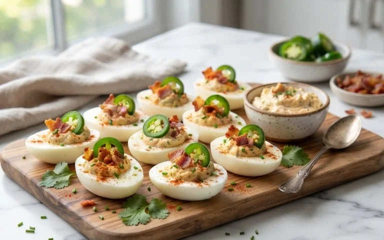 Jalapeno Popper Deviled Eggs