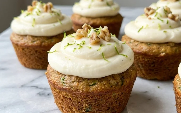 Zucchini Cupcakes with Cream Cheese Frosting